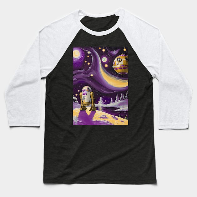 Purple Haze Baseball T-Shirt by Rogue Clone